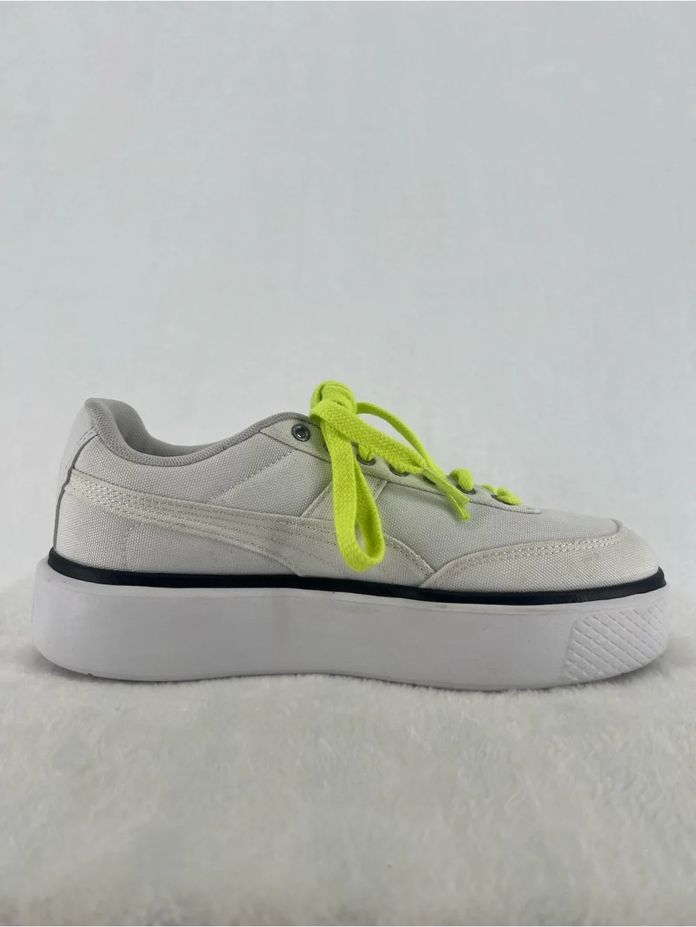 Puma Oslo Maja “Summer” Canvas In White  Platform Sneakers Sz 7.5 Blokecore